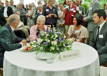 Til haveselskab hos Dronning Margrethe