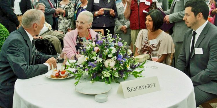 Til haveselskab hos Dronning Margrethe